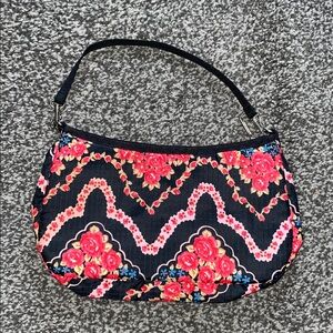 LeSportsac Vintage Shoulder Bag Wristlet Rose Floral Pattern